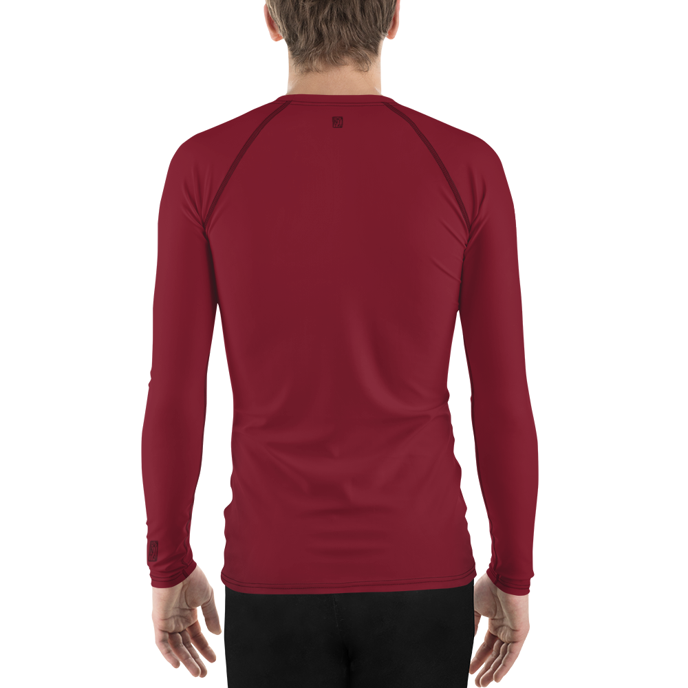 Men's Rashie - Mushroom Burgundy