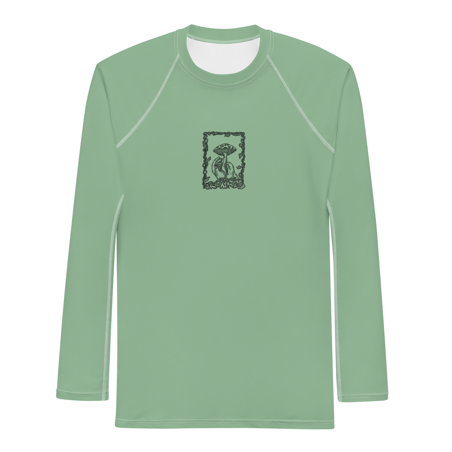 Men's Rashie - Mushroom Light Green