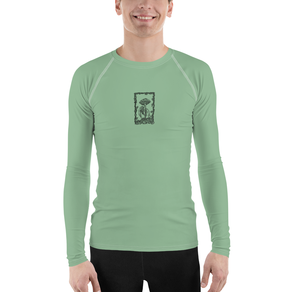 Men's Rashie - Mushroom Light Green