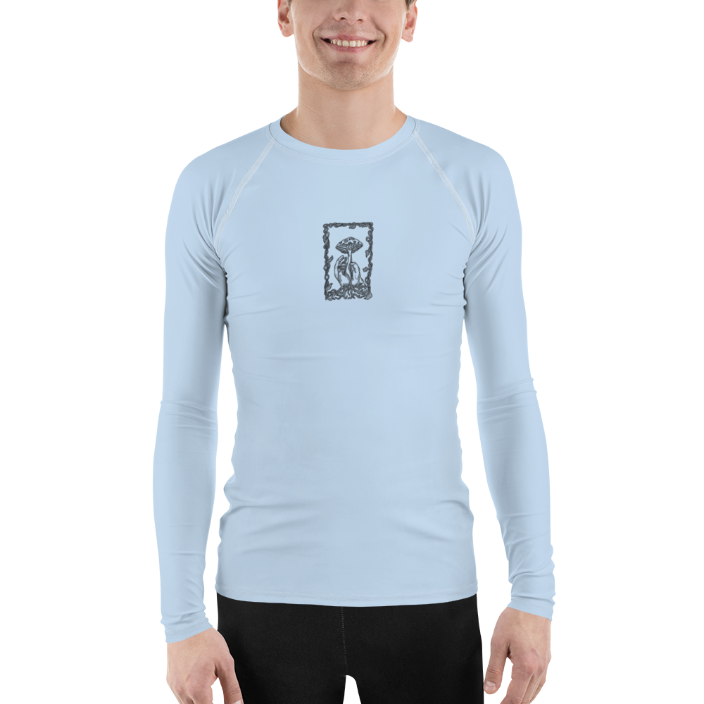 Men's Rashie - Mushroom Light Blue