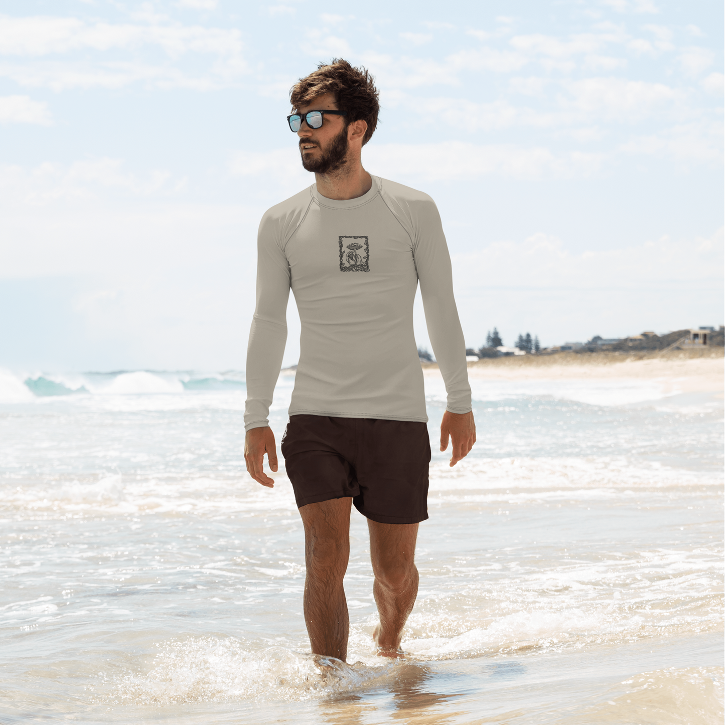 Men's Rashie - Mushroom Sand