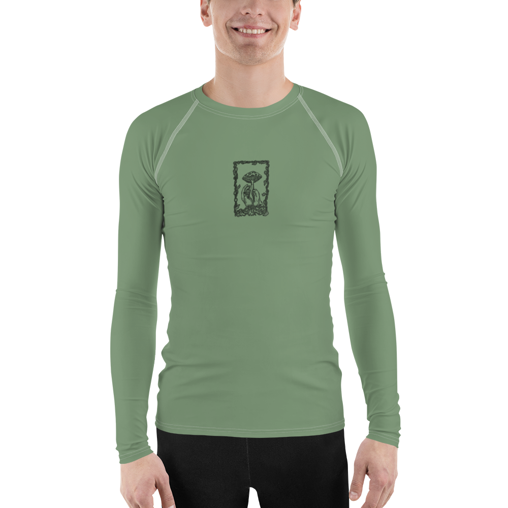 Men's Rashie - Mushroom Dust Green