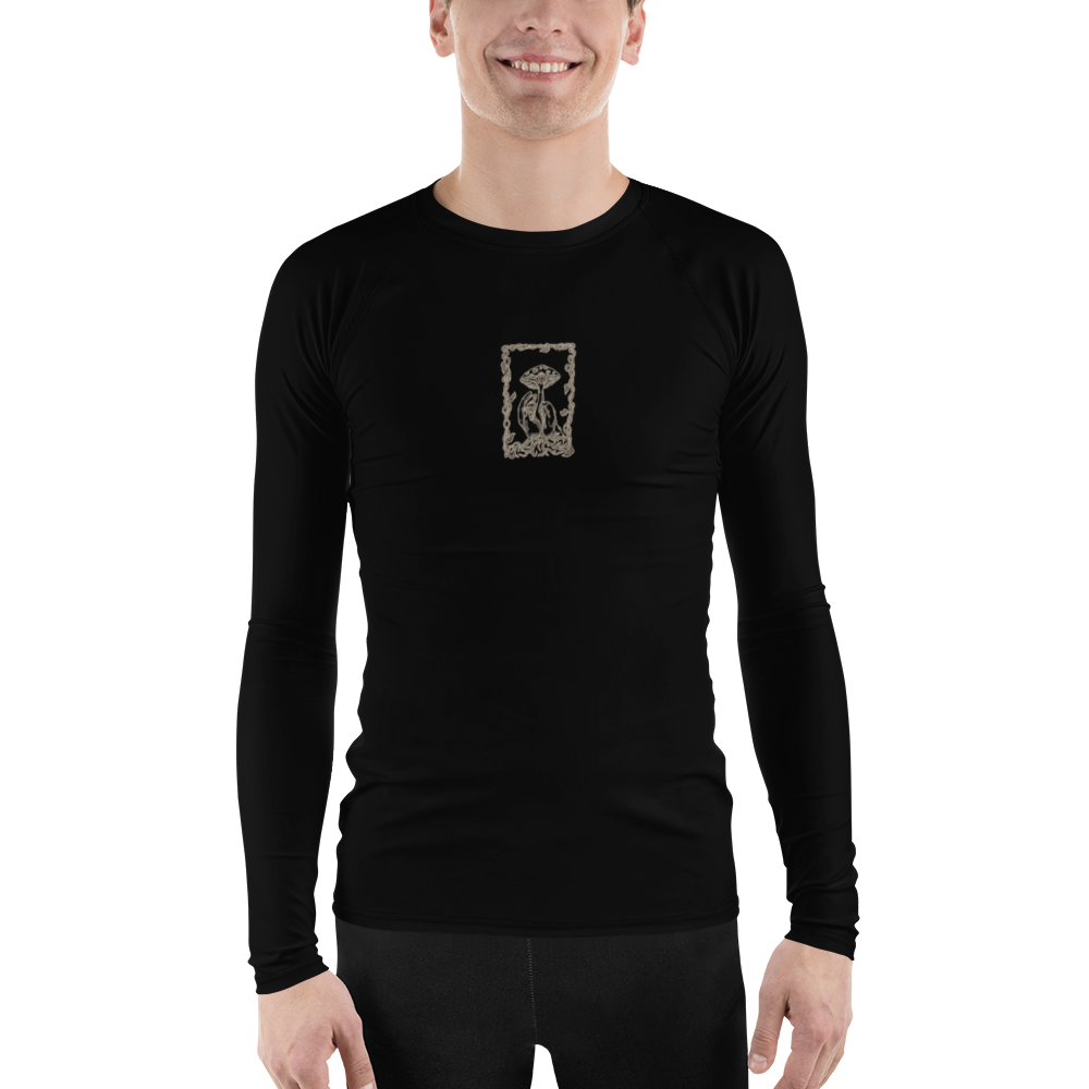 Men's Rashie - Mushroom Black