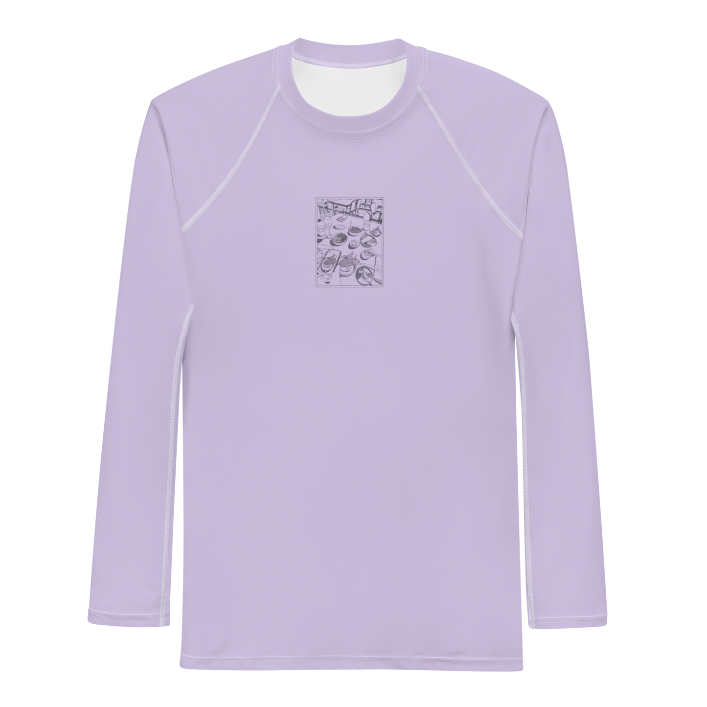 Men's Rashie - Dinner Lavender
