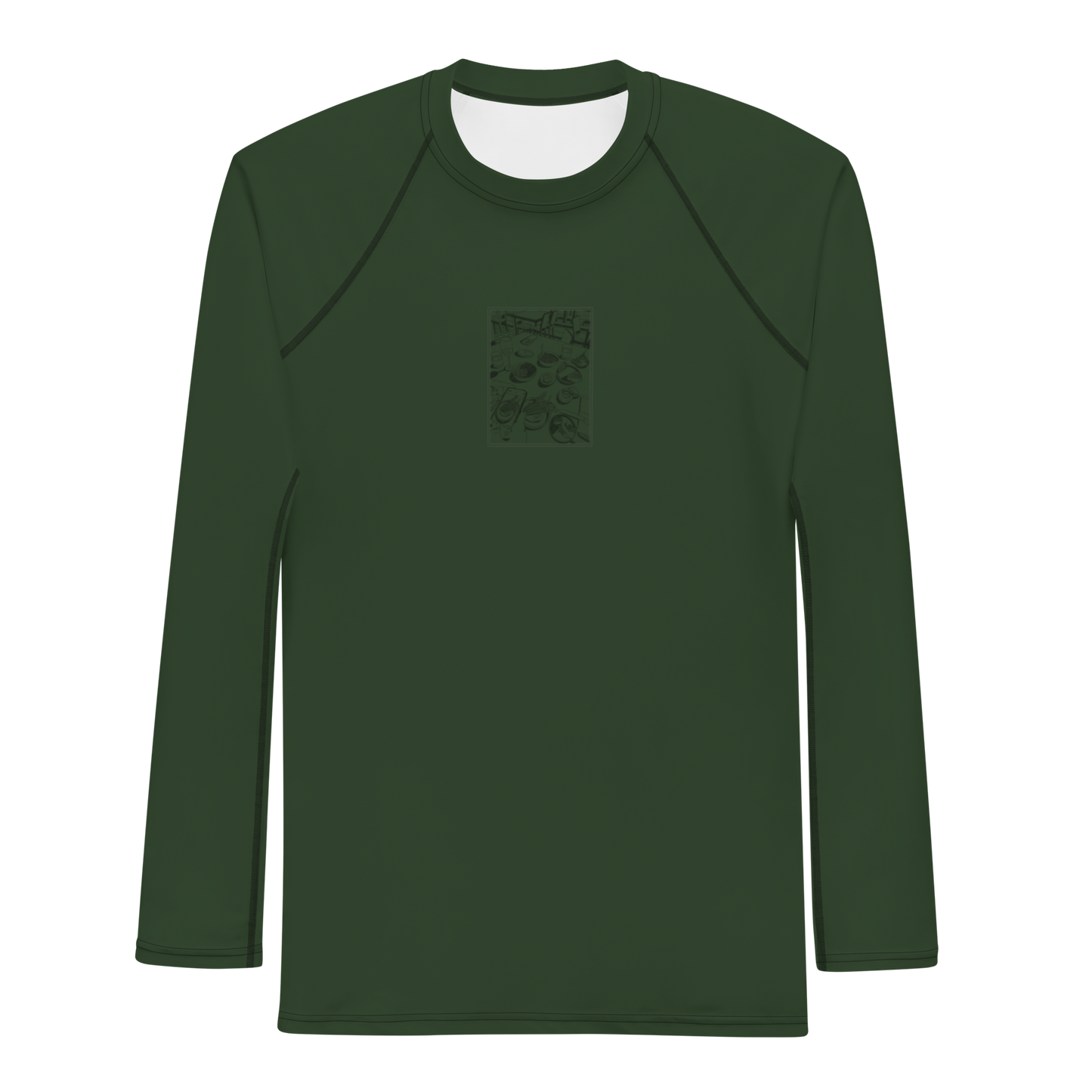 Men's Rashie - Dinner Dark Green