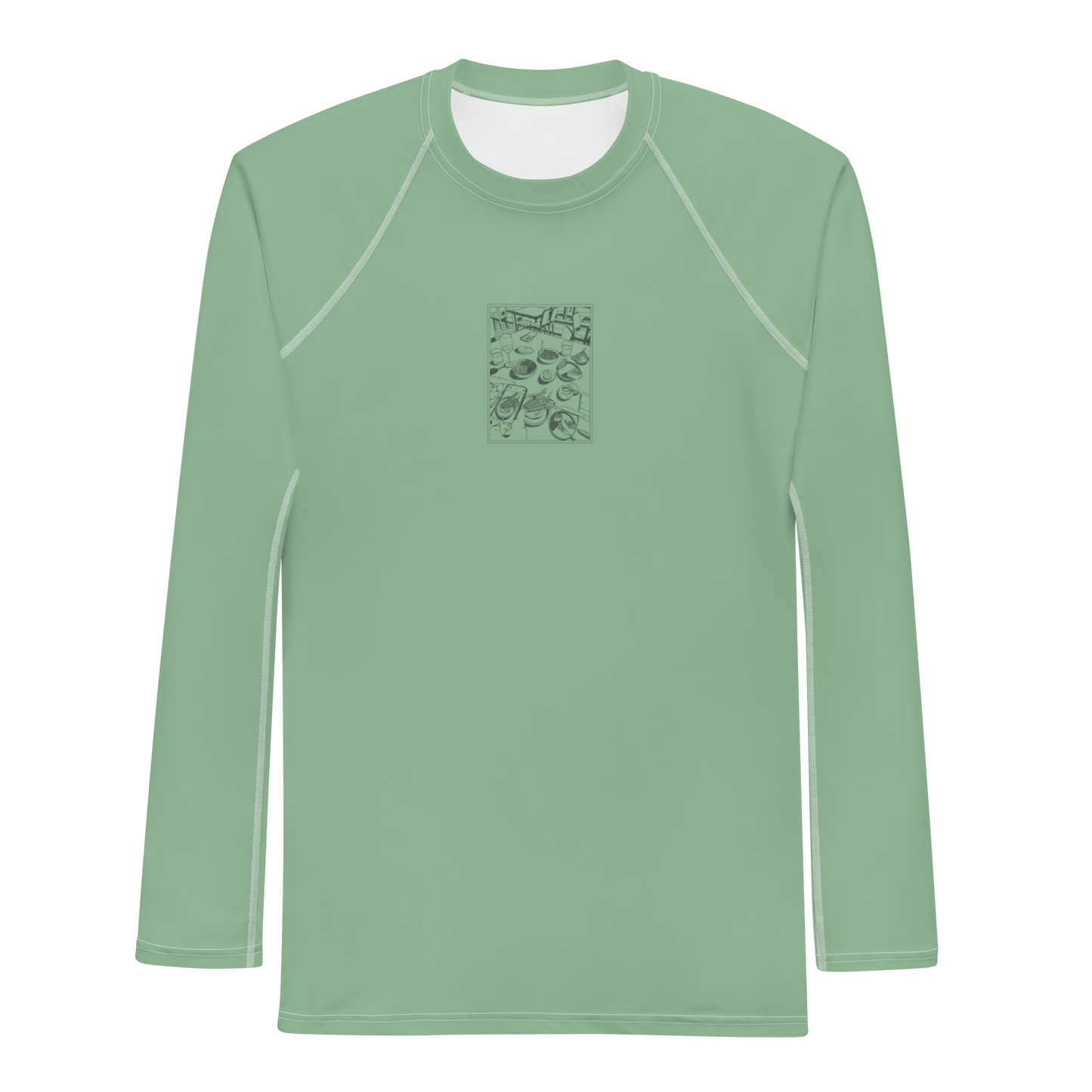 Men's Rashie - Dinner Light Green