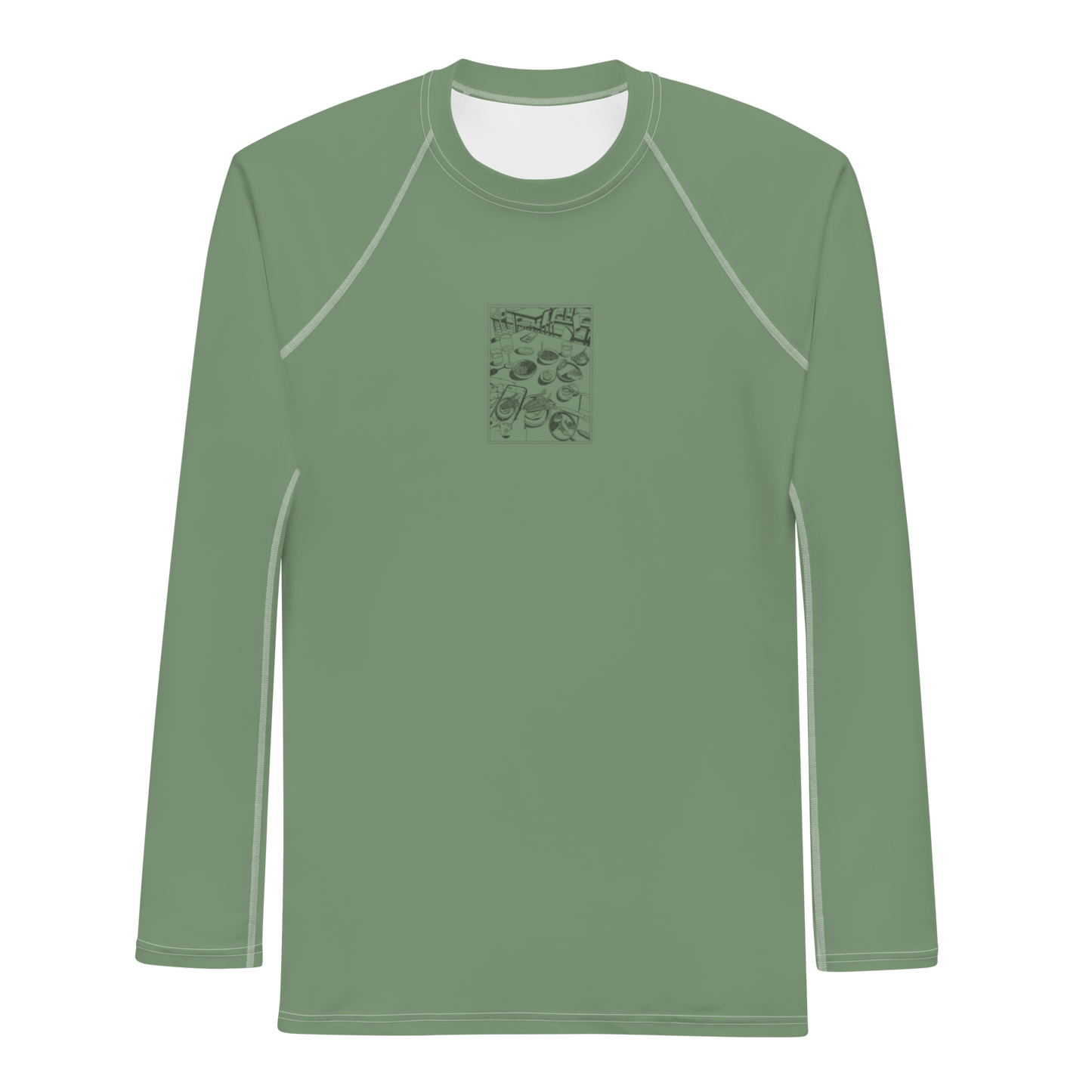 Men's Rashie - Dinner Dust Green
