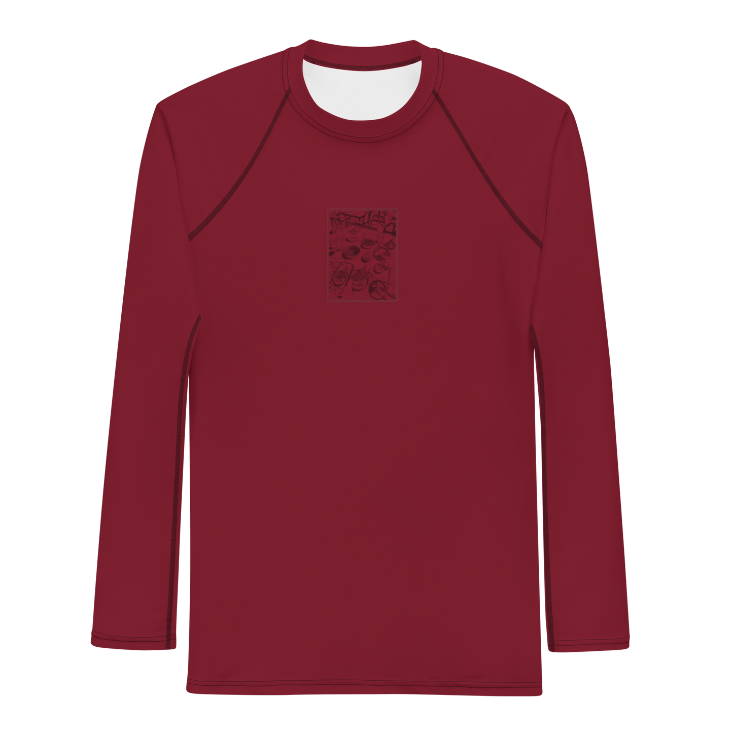 Men's Rashie - Dinner Burgundy
