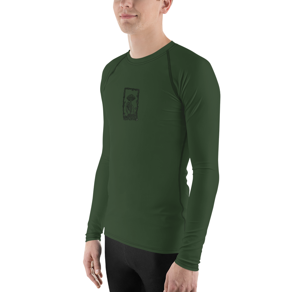 Men's Rashie - Mushroom Dark Green