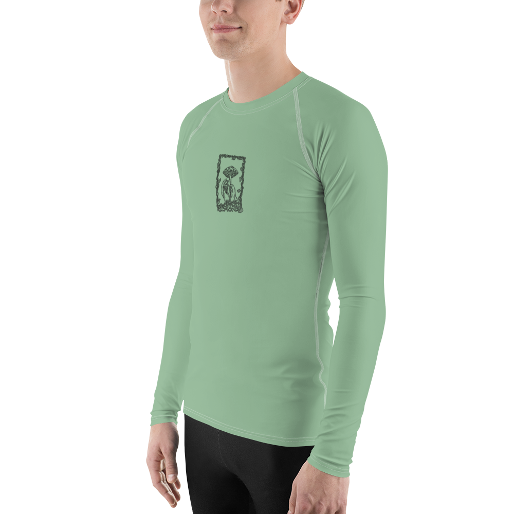 Men's Rashie - Mushroom Light Green