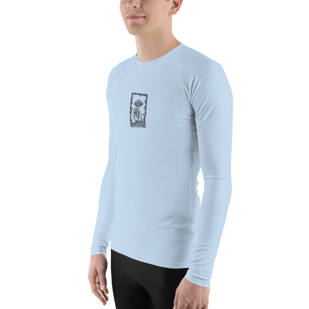 Men's Rashie - Mushroom Light Blue
