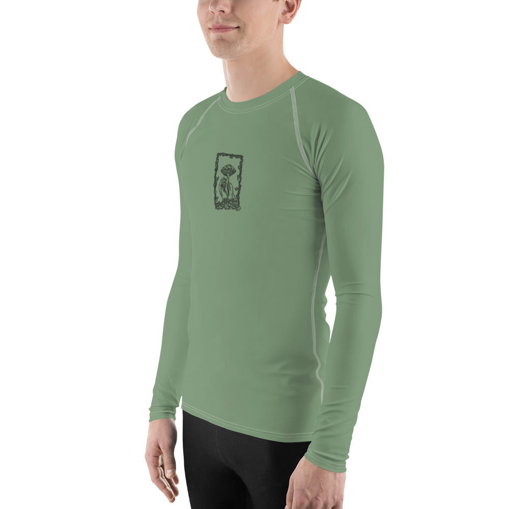 Men's Rashie - Mushroom Dust Green
