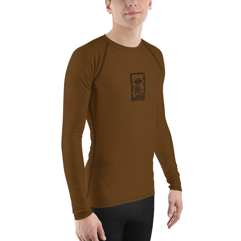 Men's Rashie - Mushroom Brown