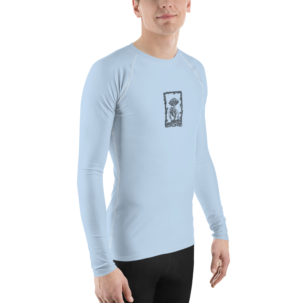 Men's Rashie - Mushroom Light Blue