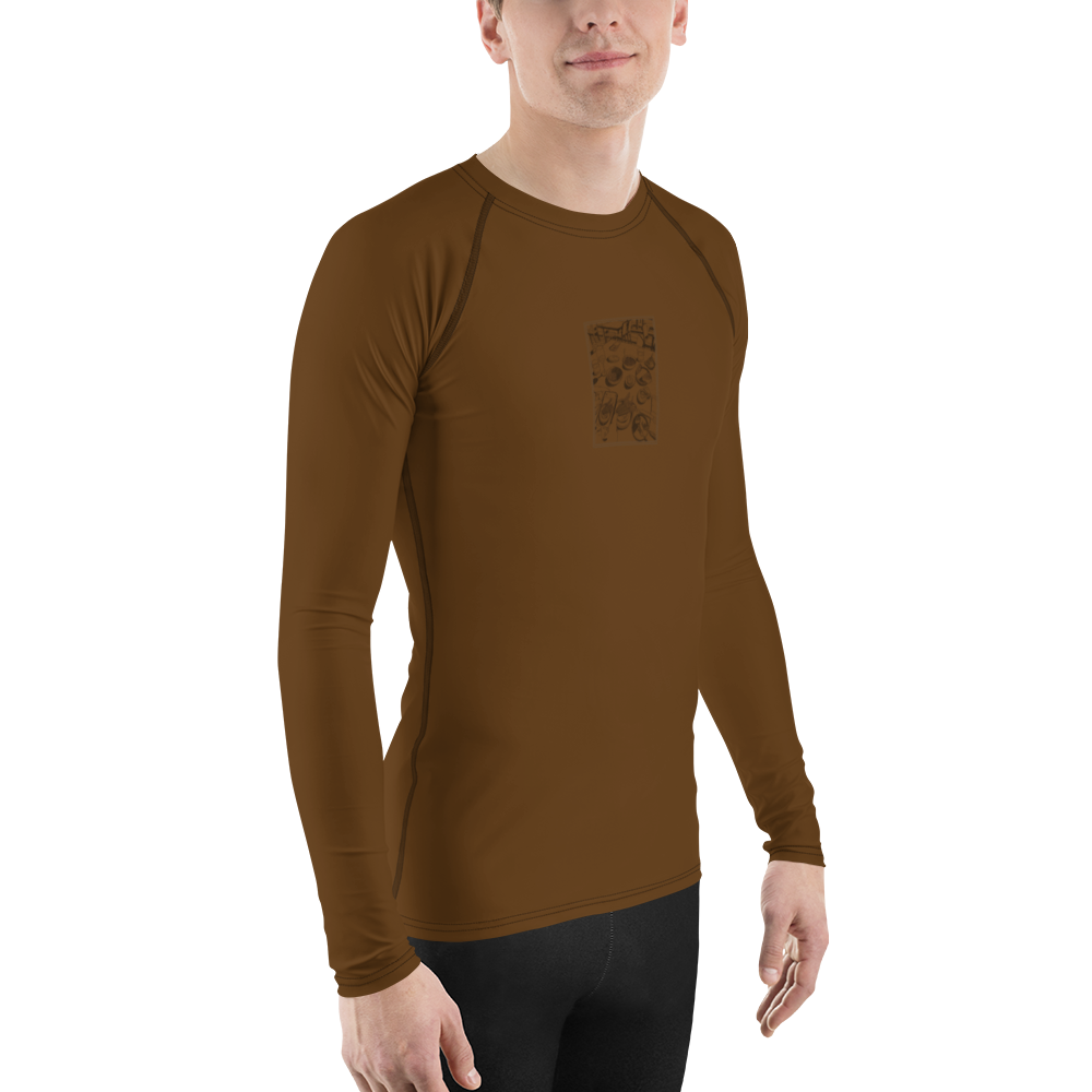 Men's Rashie - Dinner Brown