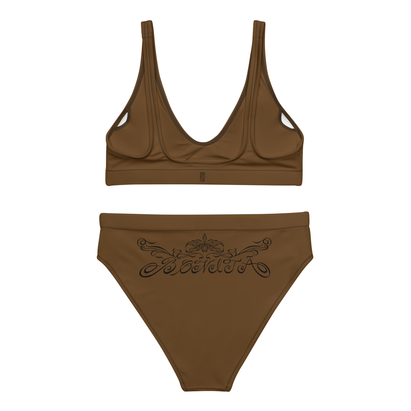 Karleth high-waisted bikini - Brown
