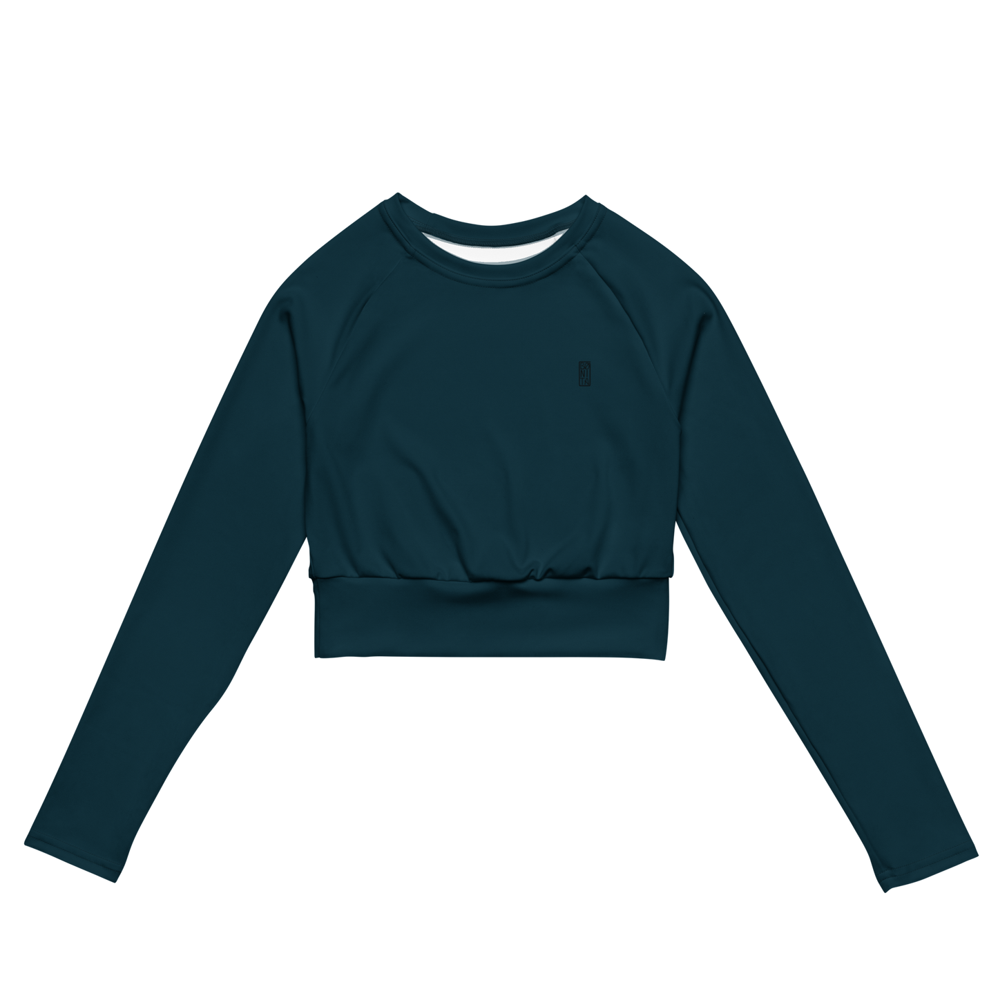 Cropped Rashguard Dinner - Sea Blue