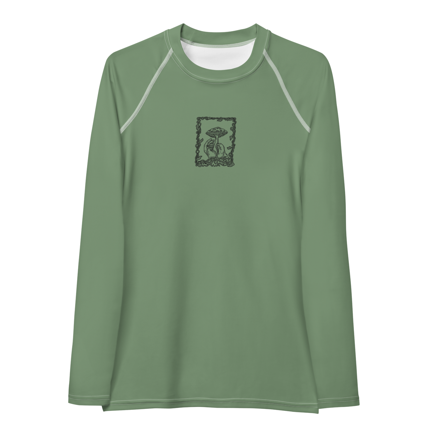 Women's Rashie - Mushroom Dust Green