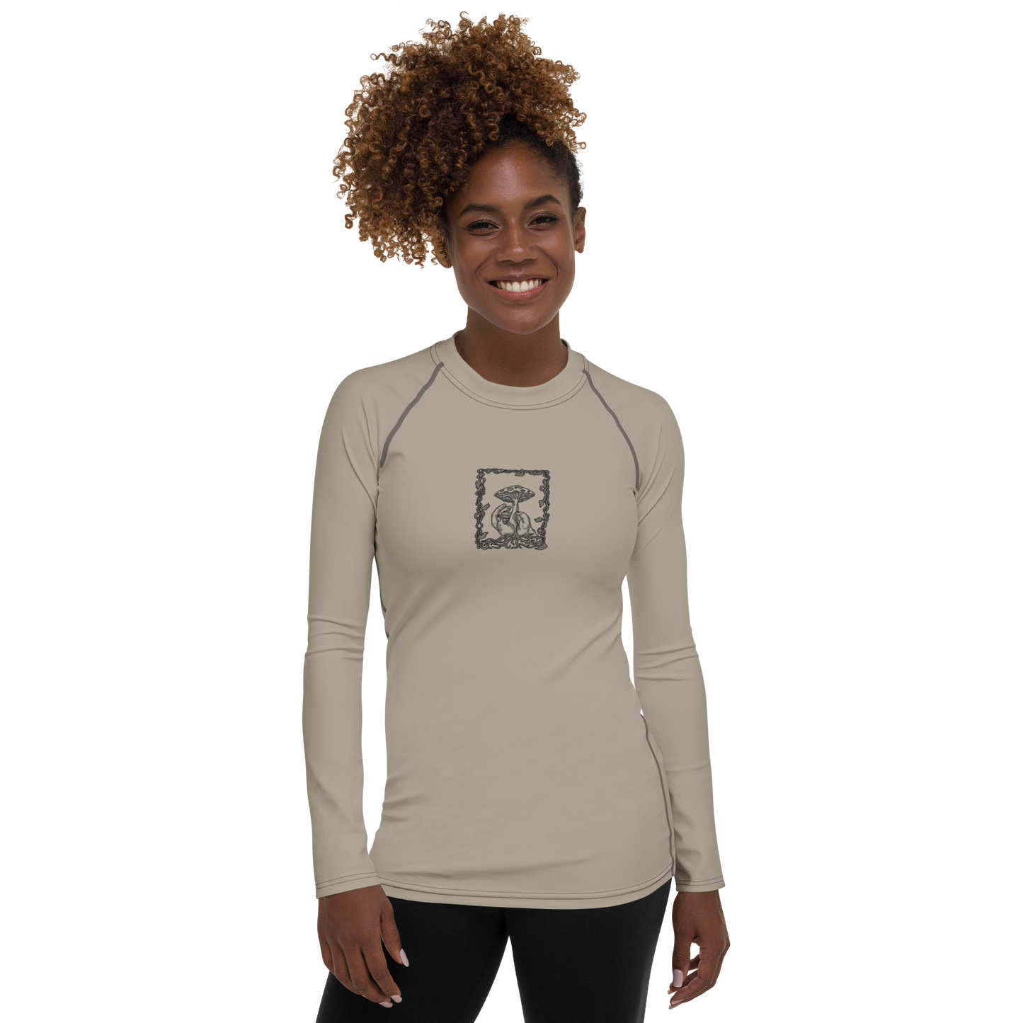 Women's Rashie - Mushroom Sand