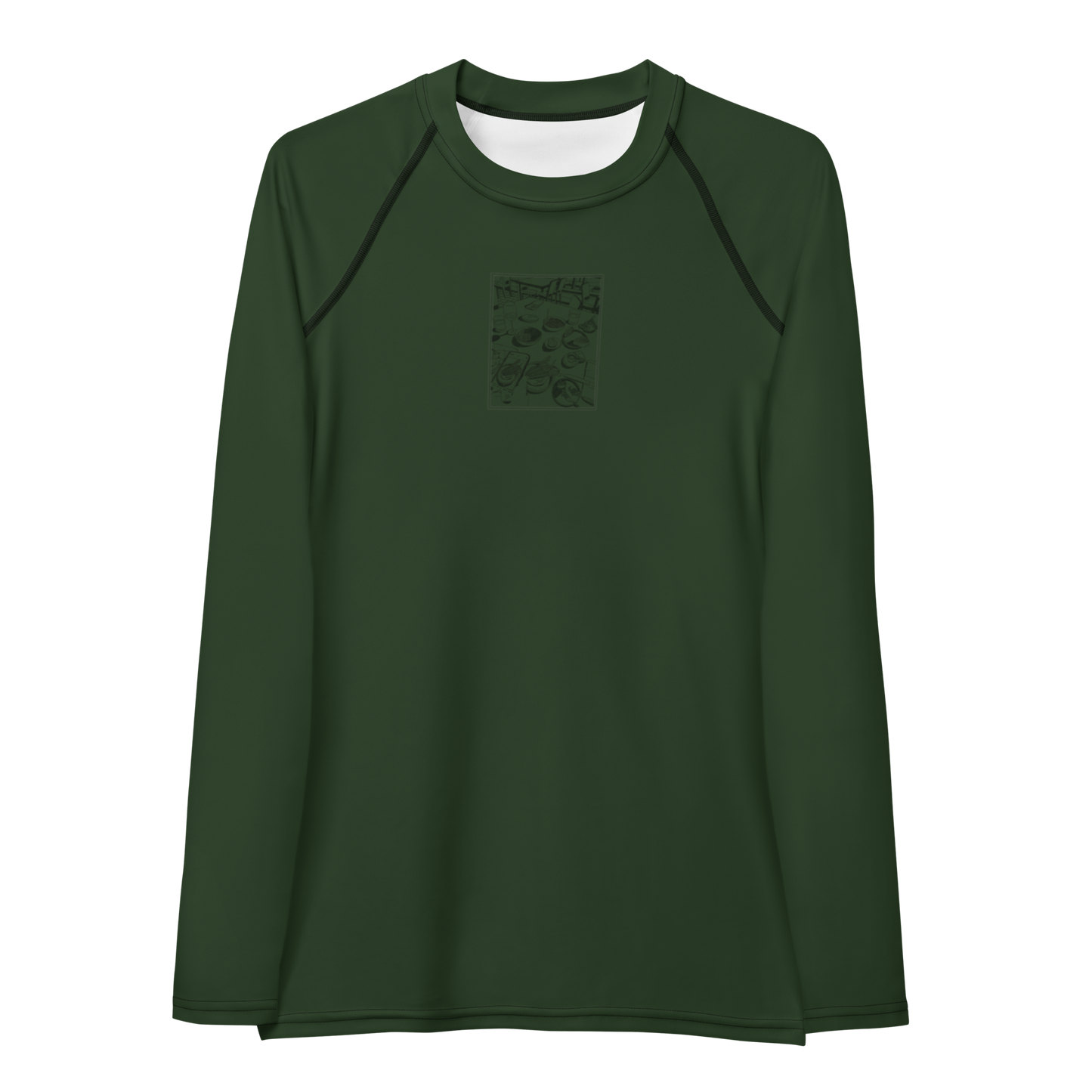 Women's Rashie - Dinner Dark Green