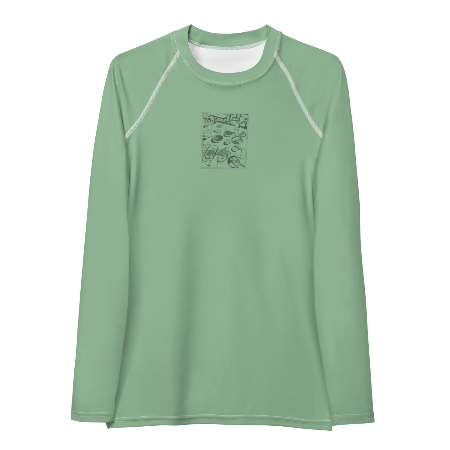 Women's Rashie - Dinner Light Green