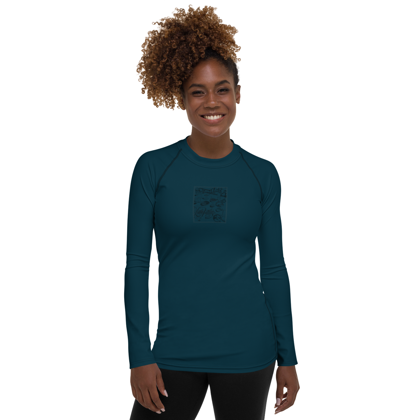 Women's Rashie - Dinner Sea Blue