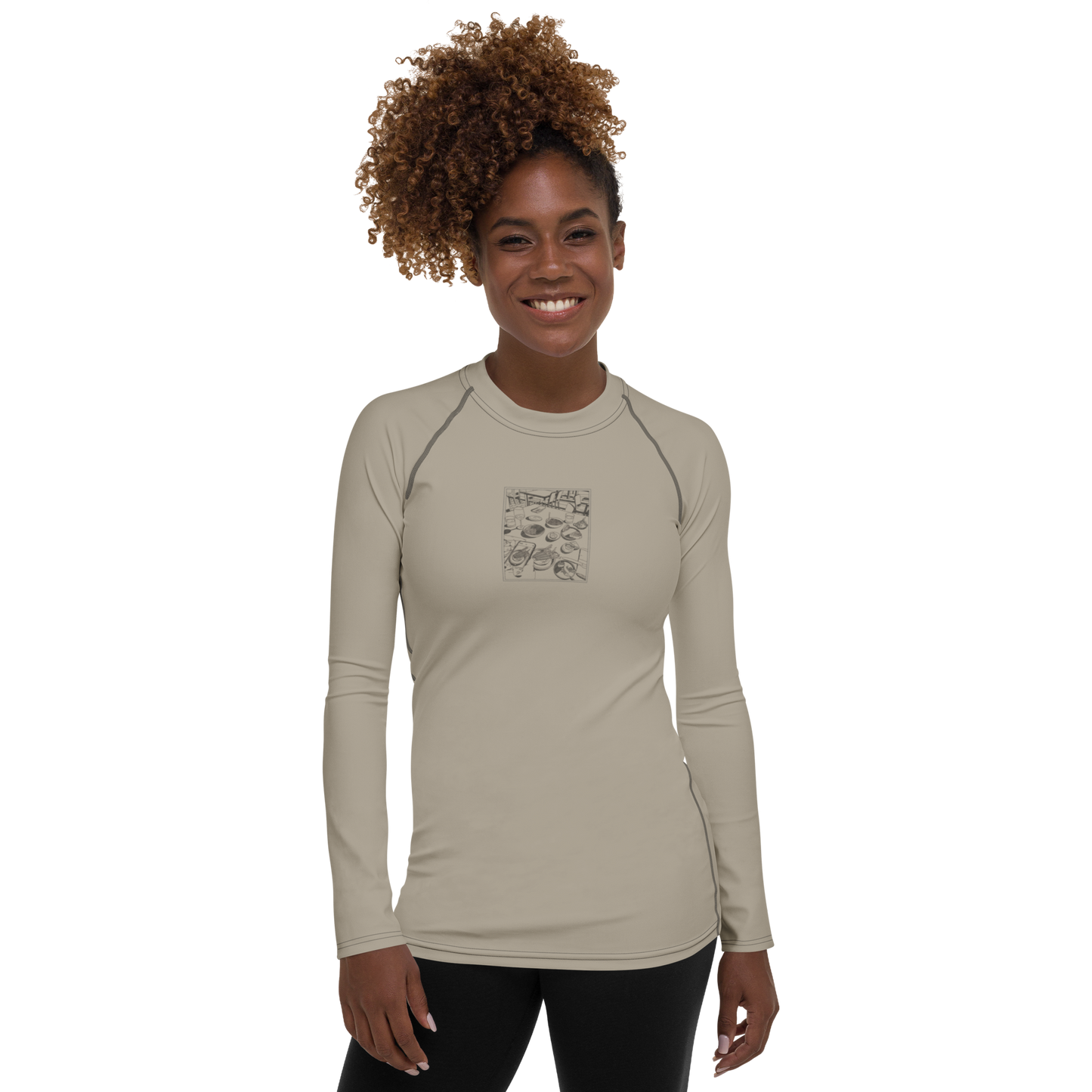 Women's Rashie - Dinner Sand