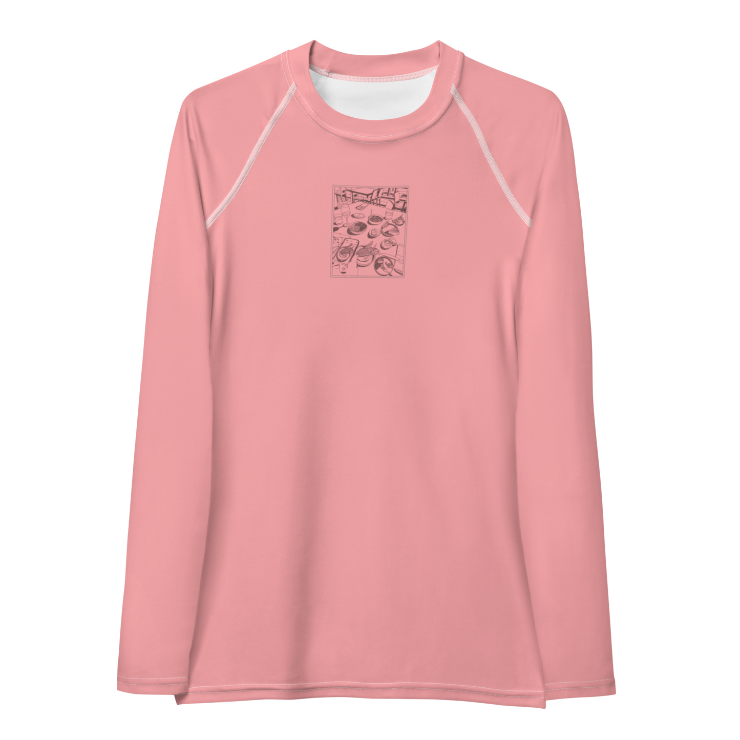 Women's Rashie - Dinner Pinkish