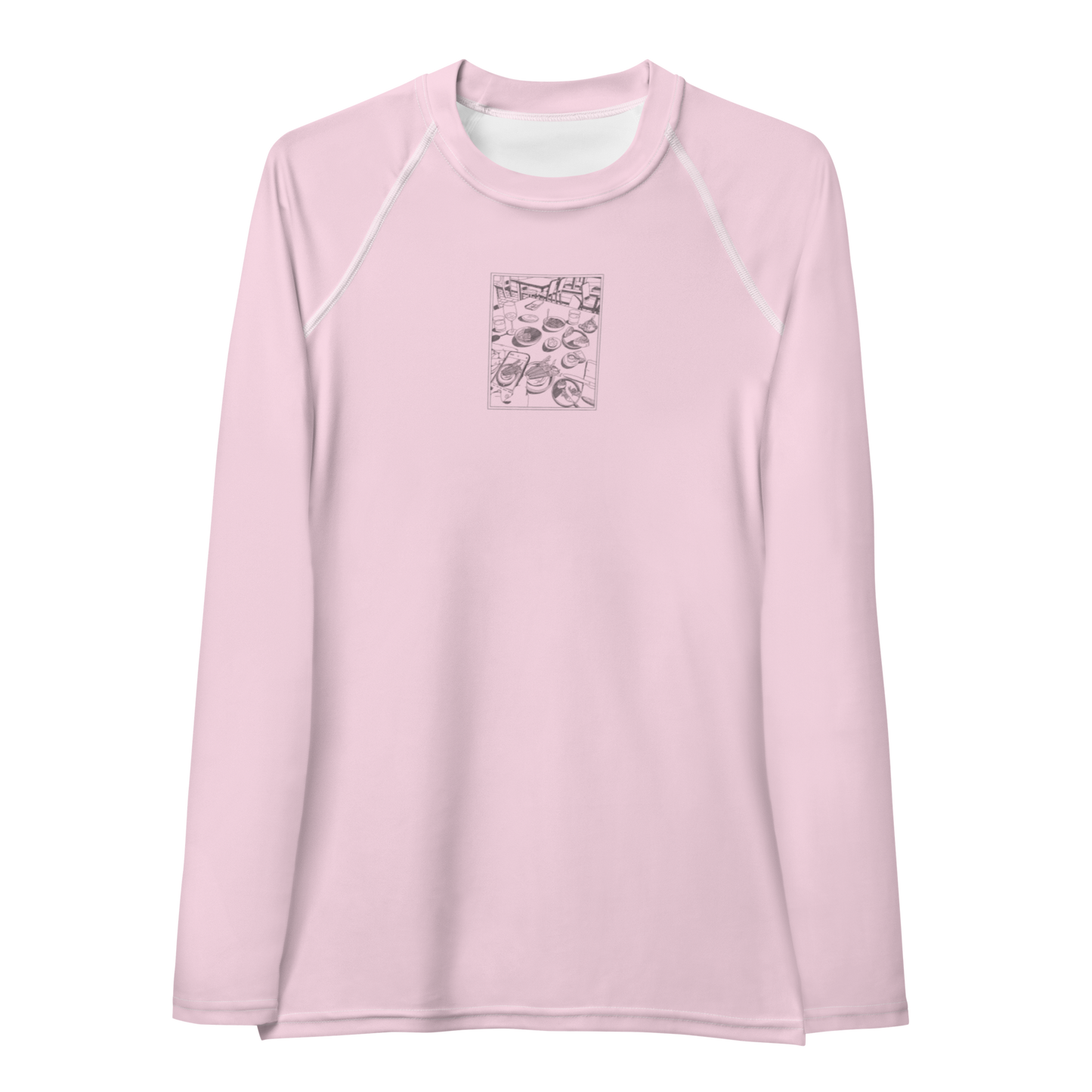 Women's Rashie - Dinner Light Pink