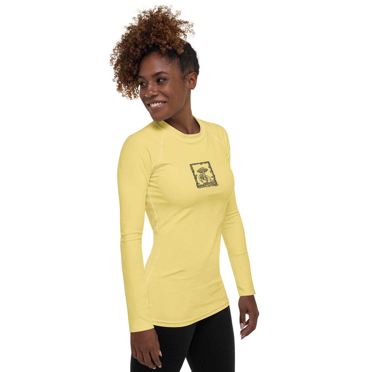 Women's Rashie - Mushroom Yellow
