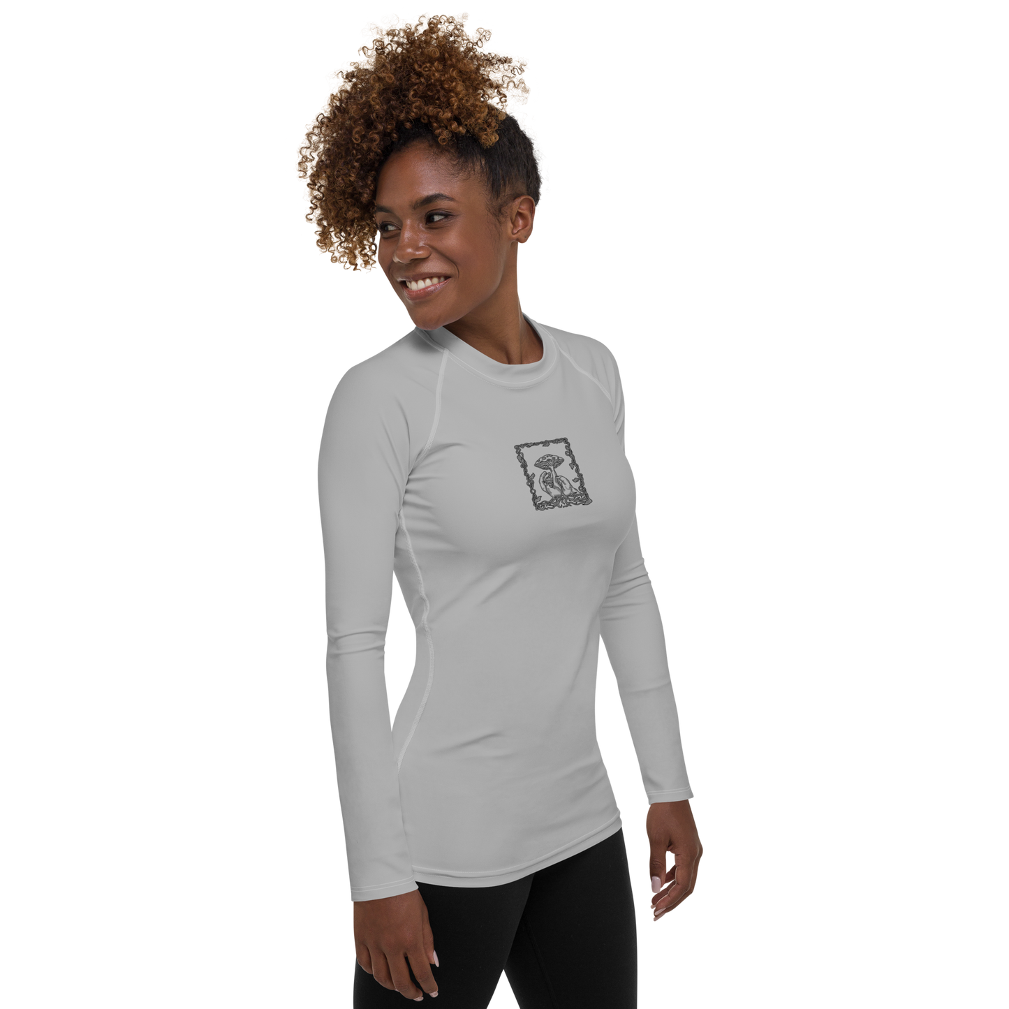 Women's Rashie - Mushroom Grey