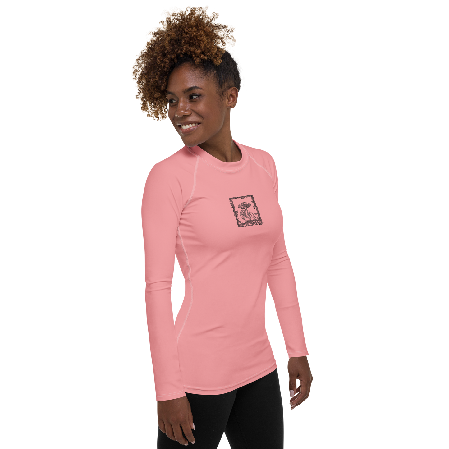 Women's Rashie - Mushroom Pinkish