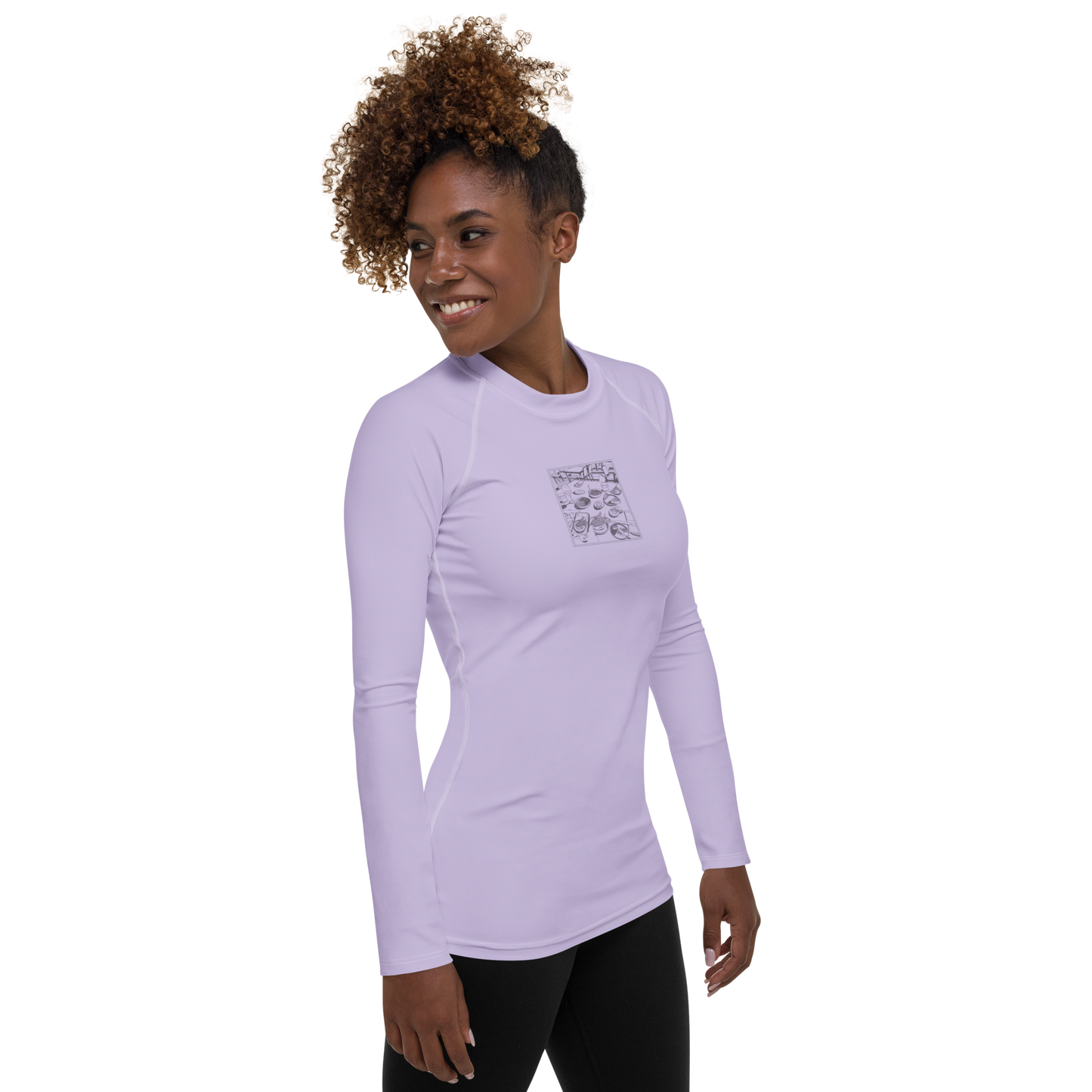 Women's Rashie - Dinner Lavender