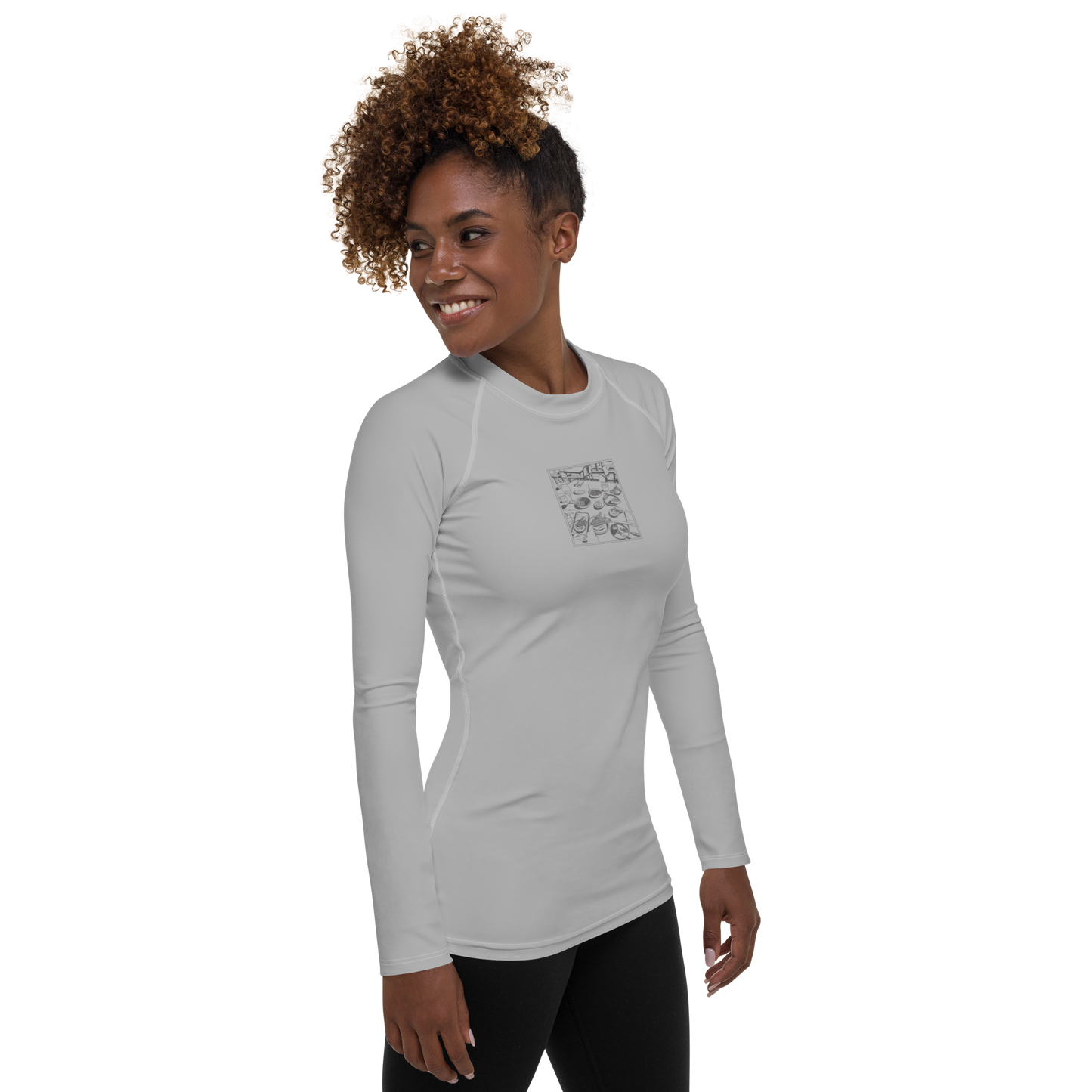 Women's Rashie - Dinner Grey