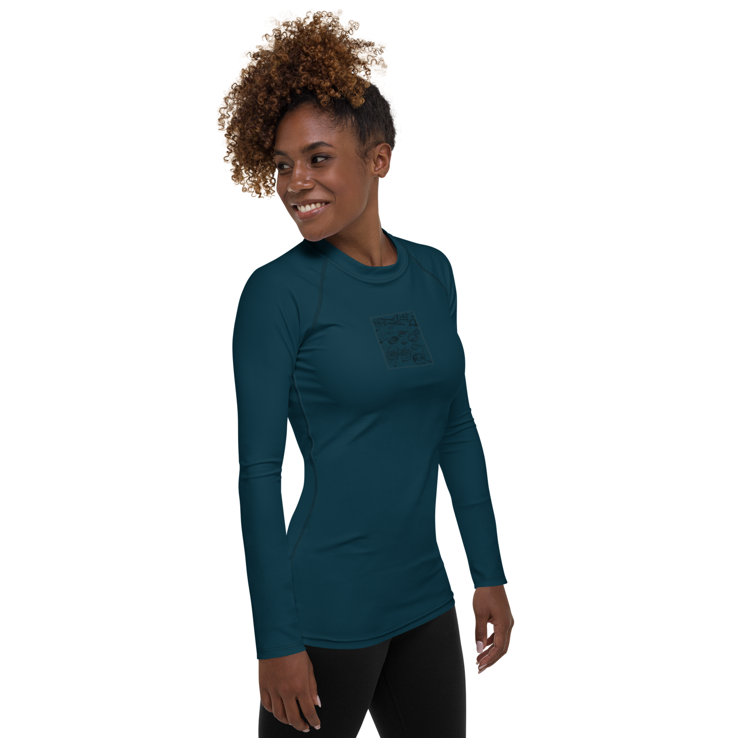 Women's Rashie - Dinner Sea Blue