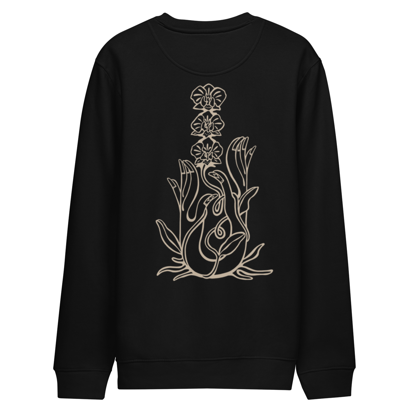 Karleth Orchid Unisex Sweatshirt - Black