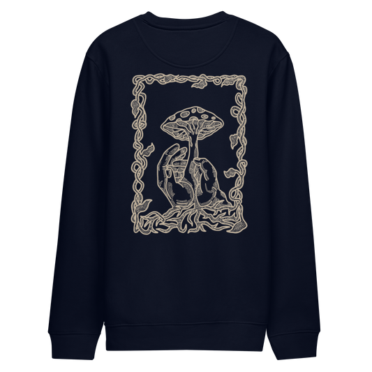 Karleth Mushroom Unisex Sweatshirt - Navy Blue