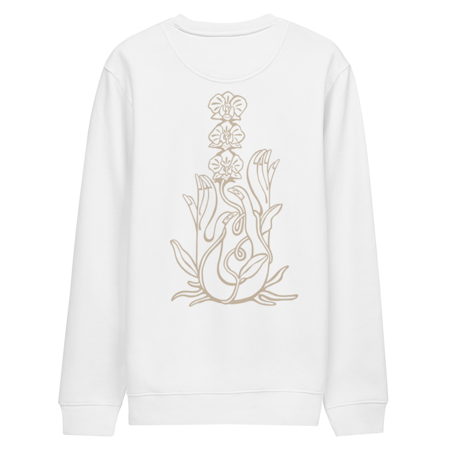 Karleth Orchid Unisex Sweatshirt - White/sand