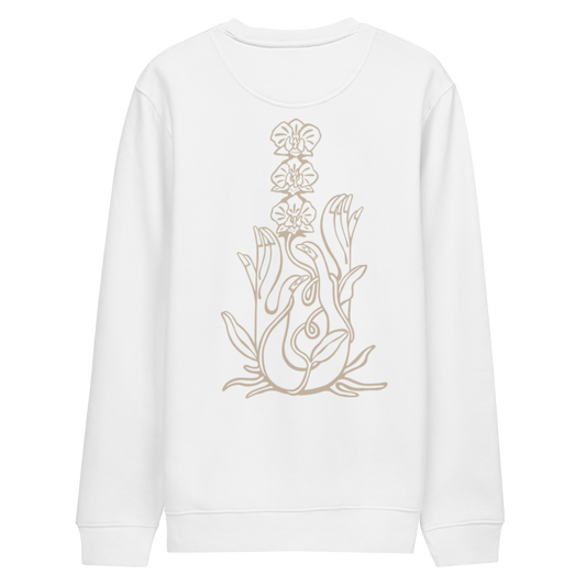Karleth Orchid Unisex Sweatshirt - White/sand