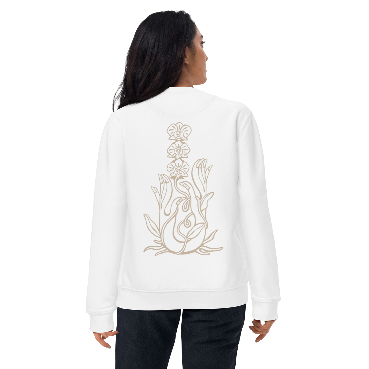 Karleth Orchid Unisex Sweatshirt - White/sand