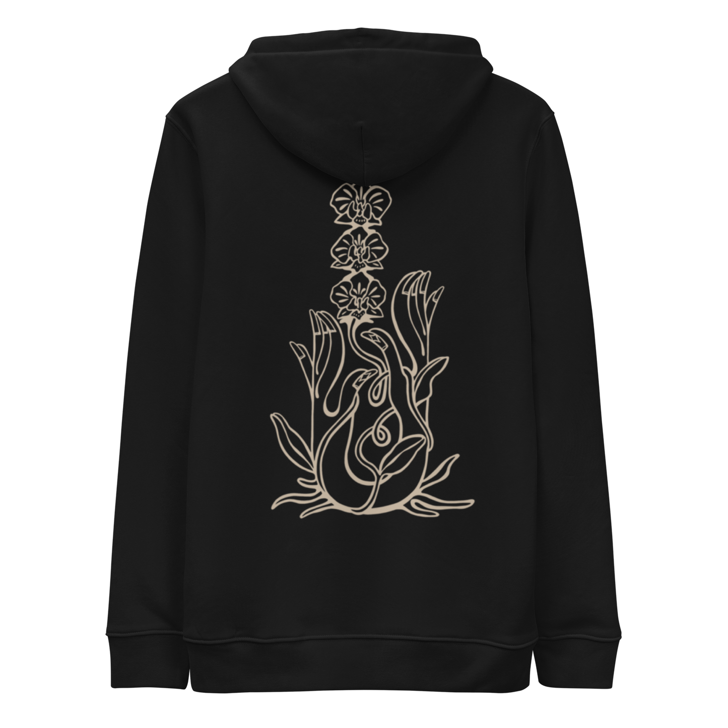 Karleth Orchid Unisex Hoodie - Black