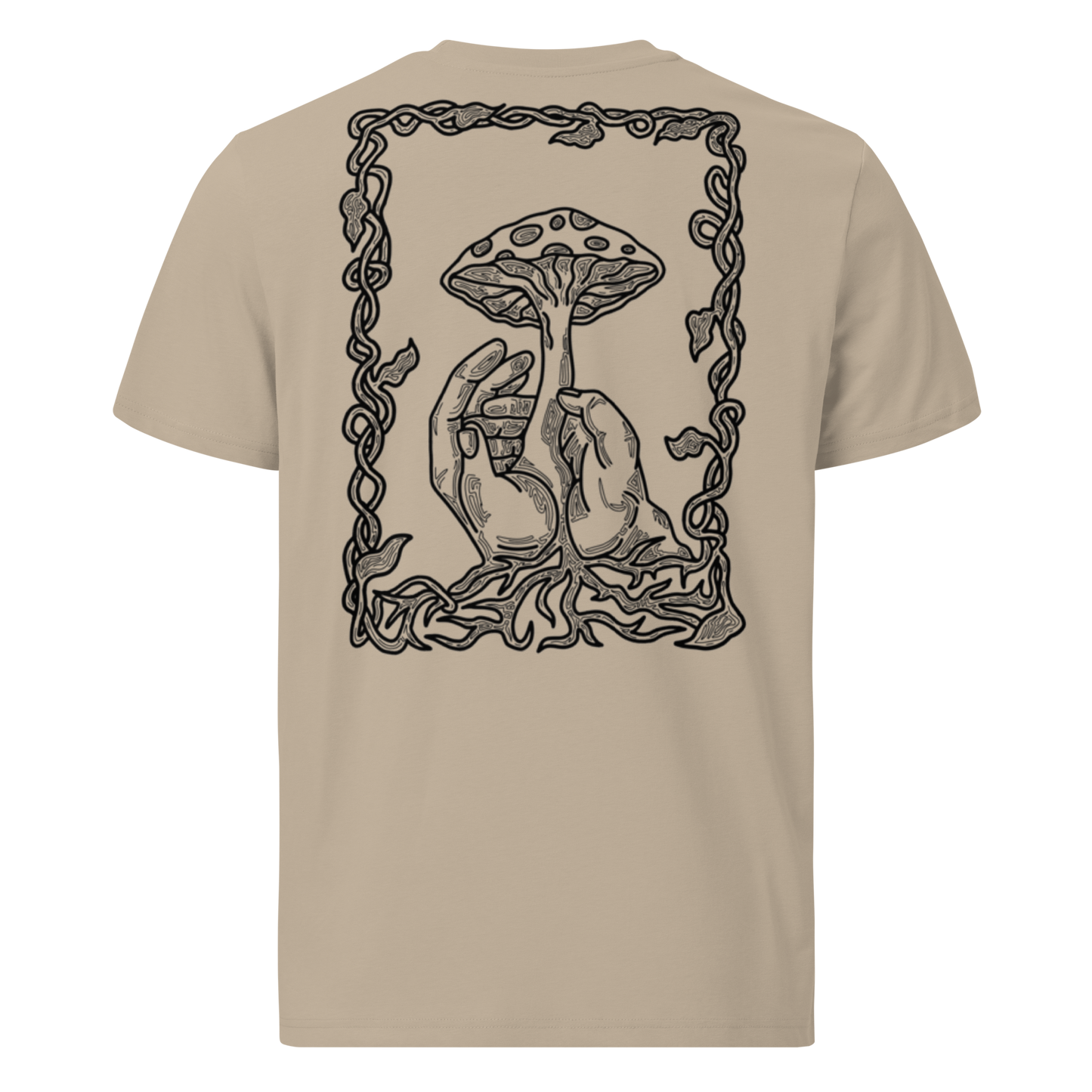 Karleth Mushroom Unisex T-Shirt - Sand