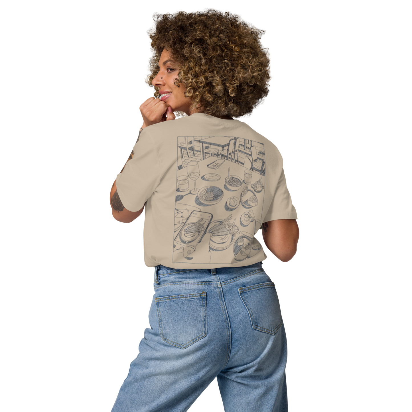 Karleth Dinner Unisex T-Shirt - Sand