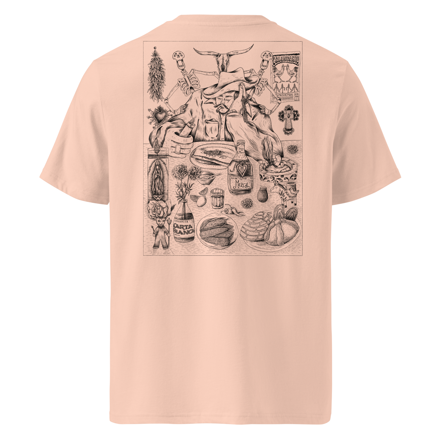 Karleth Cowboy Unisex T-shirt - Peach