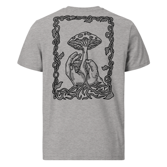 Karleth Mushroom Unisex T-Shirt - Grey