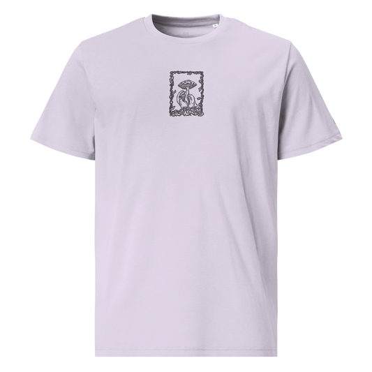 Karleth Mushroom Unisex T-Shirt - Lavender front print