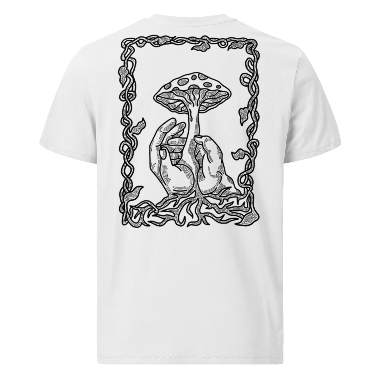 Karleth Mushroom Unisex T-Shirt - White