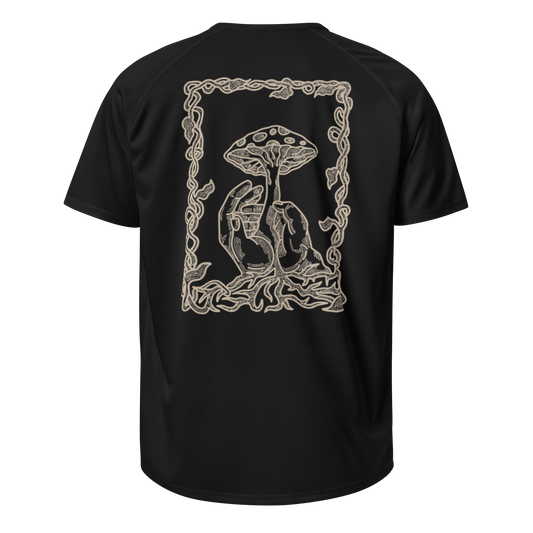 Sports t-shirt Unisex - Mushroom Black