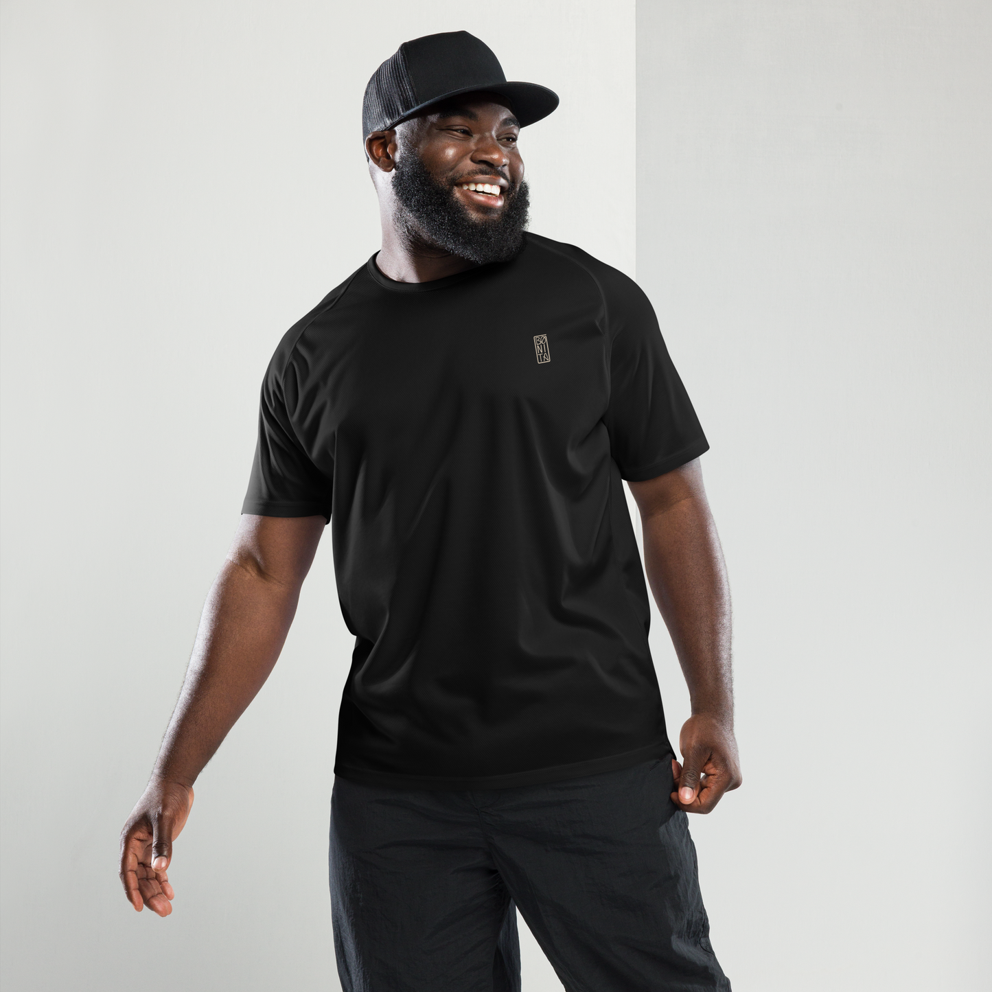 Sports t-shirt Unisex - Mushroom Black