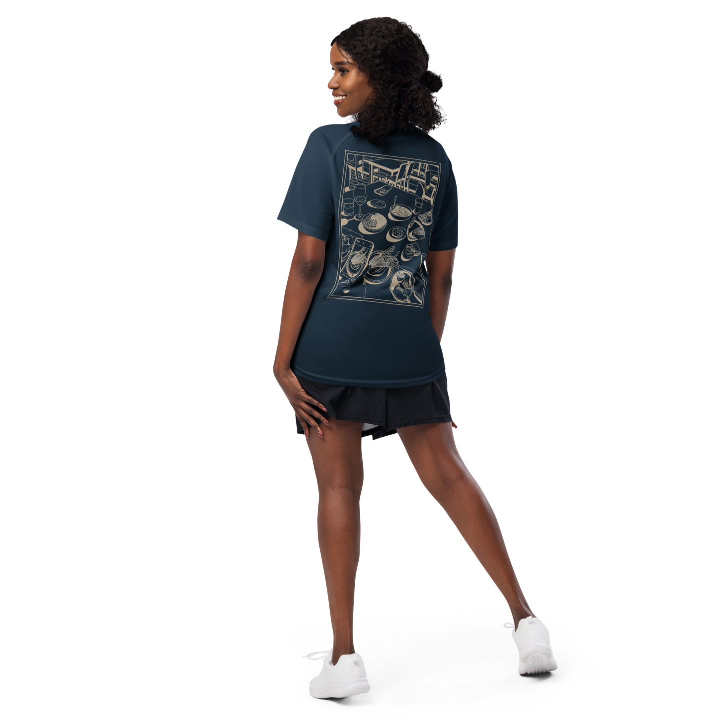 Sports t-shirt Unisex - Dinner Navy